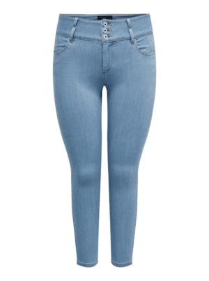 Plus size jeans til kvinder fra Only Carmakoma - caranna light blue denim