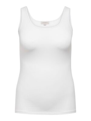 Plus size tank top til kvinder fra Only Carmakoma - cartime hvid